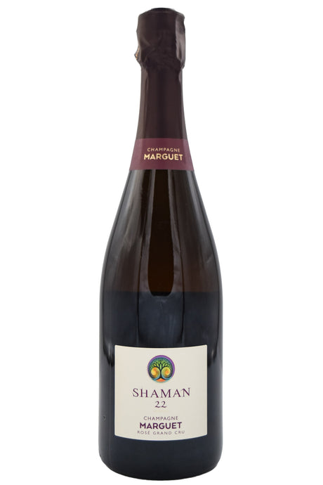 Bottle of Marguet Champagne Grand Cru Shaman Rose 22 NV-Sparkling Wine-Flatiron SF