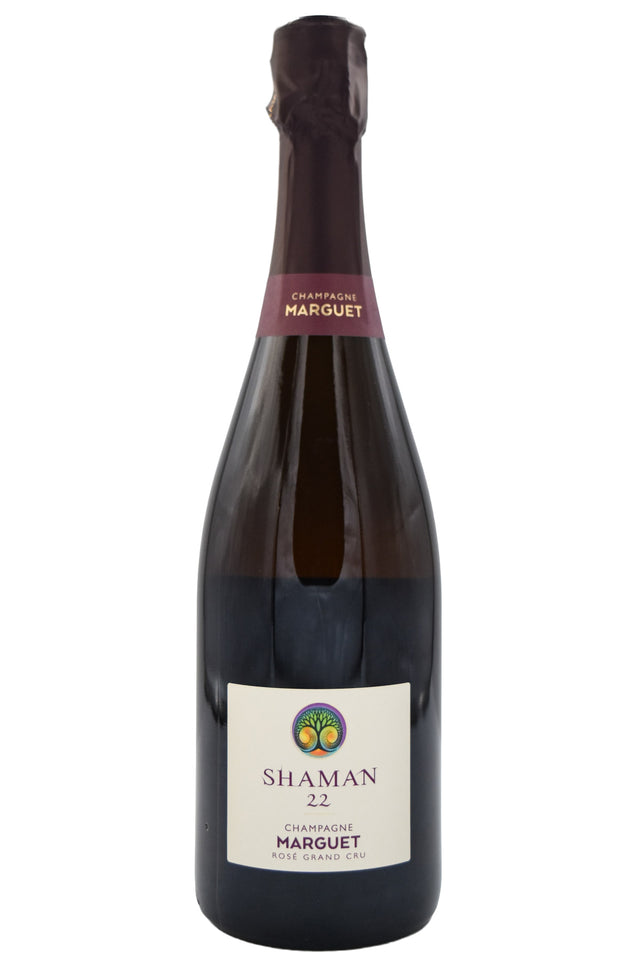 Bottle of Marguet Champagne Grand Cru Shaman Rose 22 NV-Sparkling Wine-Flatiron SF