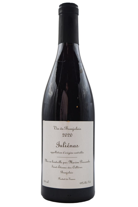 Bottle of Marine Descombe Julienas 2020-Red Wine-Flatiron SF