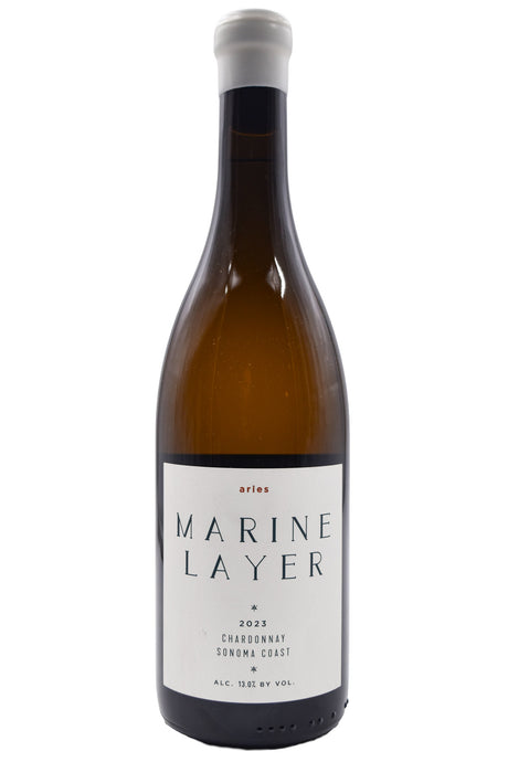 Bottle of Marine Layer Sonoma Coast Chardonnay Aries 2023-White Wine-Flatiron SF