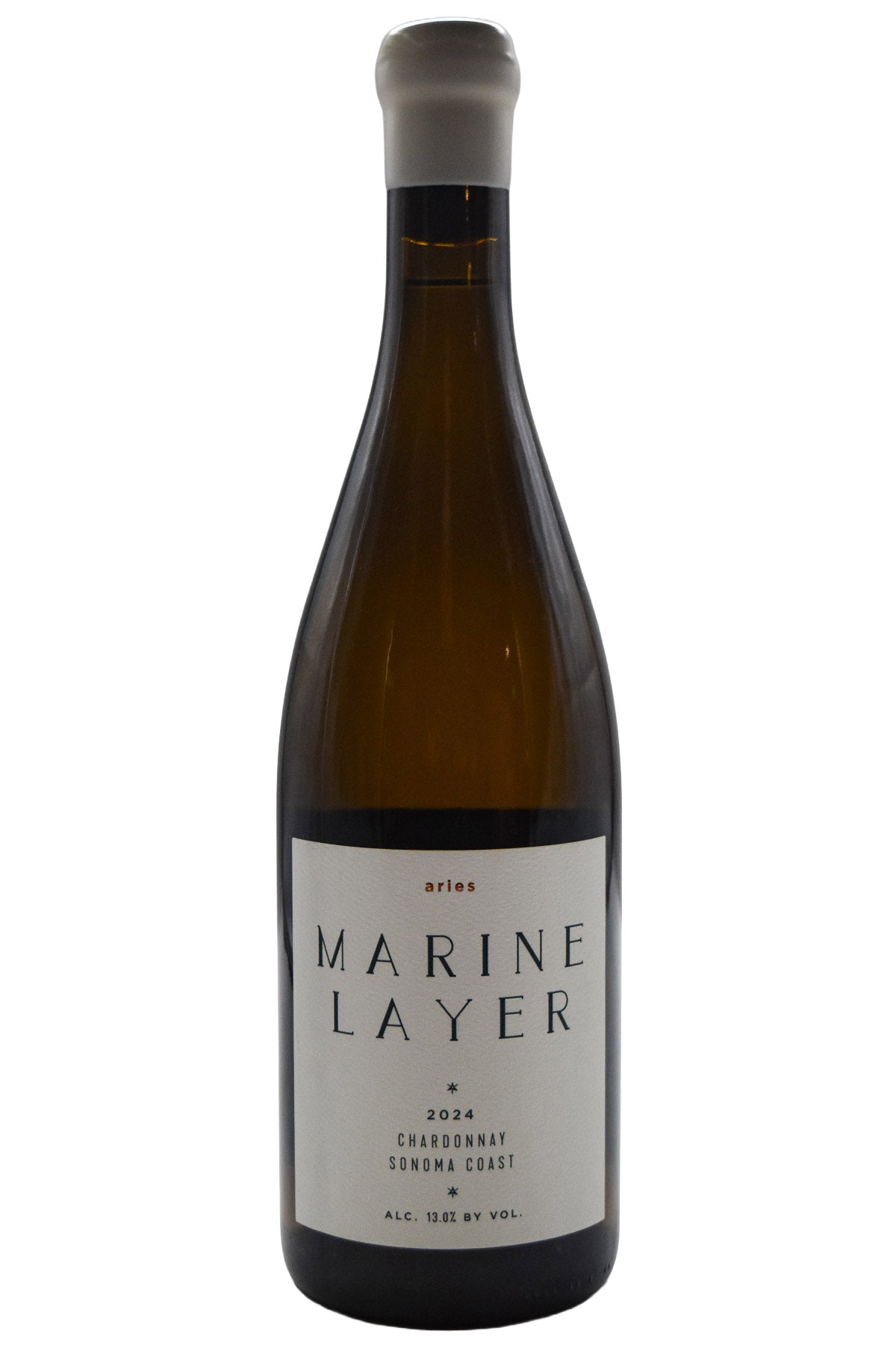 Bottle of Marine Layer Sonoma Coast Chardonnay Aries 2024-White Wine-Flatiron SF