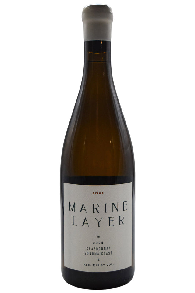 Bottle of Marine Layer Sonoma Coast Chardonnay Aries 2024-White Wine-Flatiron SF