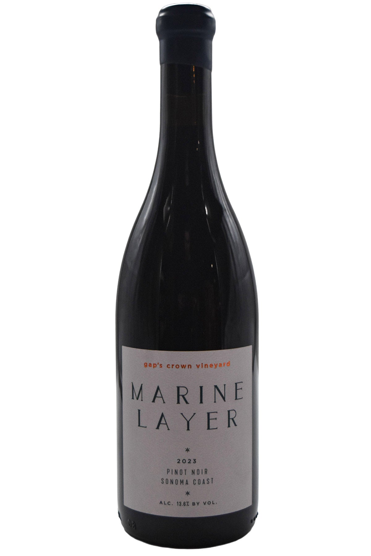 Bottle of Marine Layer Sonoma Coast Pinot Noir Gap's Crown Vineyard 2023-Red Wine-Flatiron SF