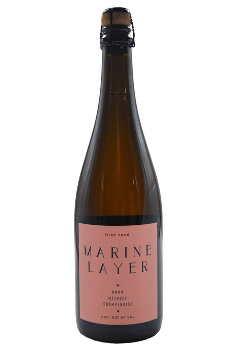Bottle of Marine Layer Sonoma Coast Sparkling Brut Rose 2022-Sparkling Wine-Flatiron SF