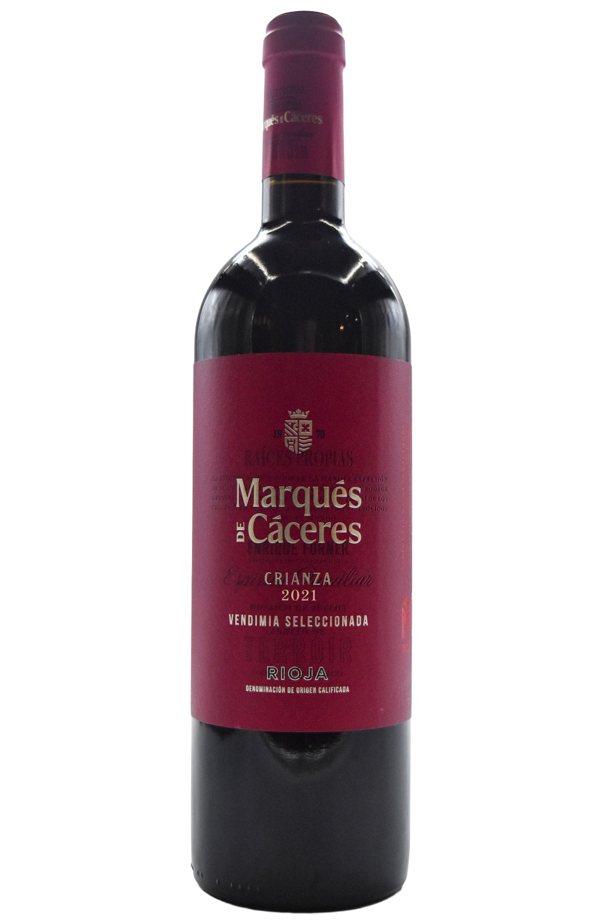 Bottle of Marques de Caceres Rioja Crianza 2021-Red Wine-Flatiron SF