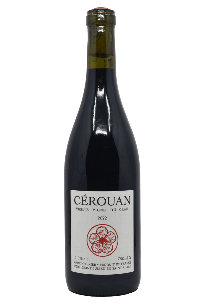 Bottle of Martin Texier VdF Cerouan 2022-Red Wine-Flatiron SF