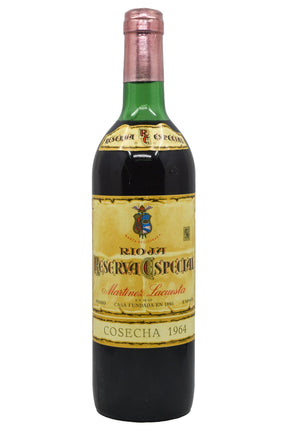 Bottle of Martinez Lacuesta Rioja Gran Reserva Especial 1964-Red Wine-Flatiron SF