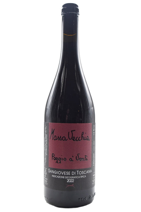 Bottle of Massa Vecchia Sangiovese di Toscana Poggio A Venti 2022-Red Wine-Flatiron SF