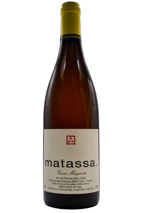 Bottle of Matassa VdF Cuvee Blanc Marguerite 2025-Orange Wine-Flatiron SF