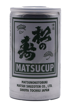 Bottle of Matsuno Kotobuki Matsucup Futsushu Can (180ml)-Sake-Flatiron SF
