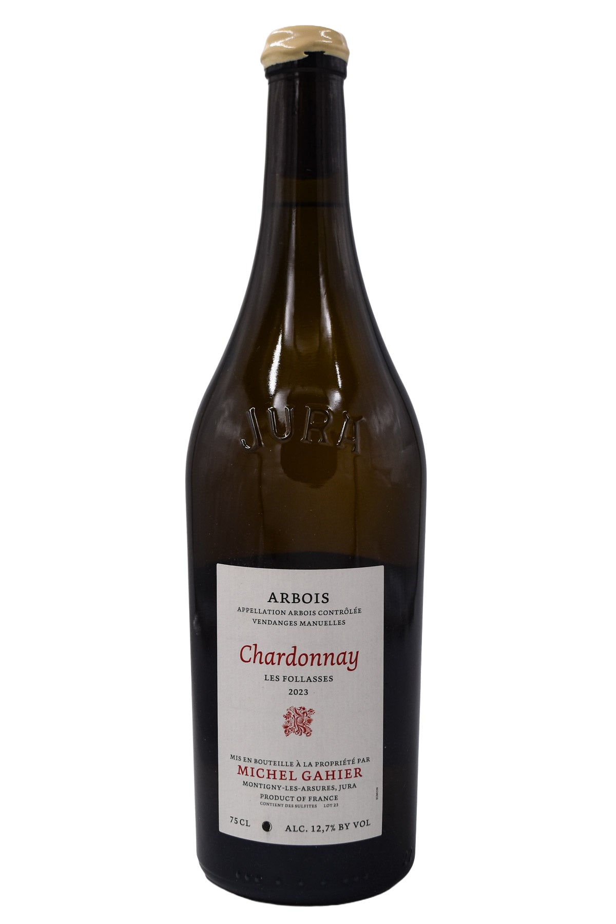 Bottle of Michel Gahier Arbois Blanc Chardonnay Les Follasses 2023-White Wine-Flatiron SF