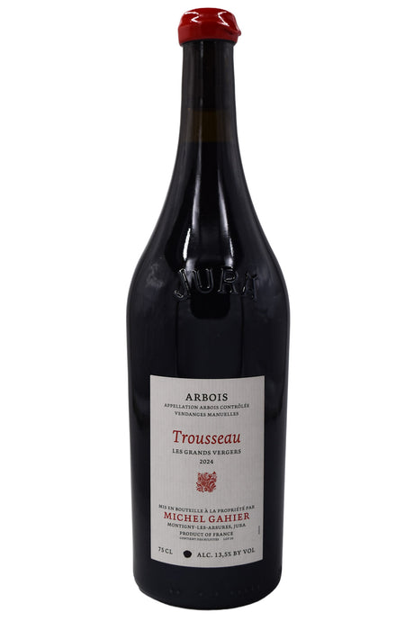 Bottle of Michel Gahier Arbois Trousseau Les Grands Vergers 2024-Red Wine-Flatiron SF