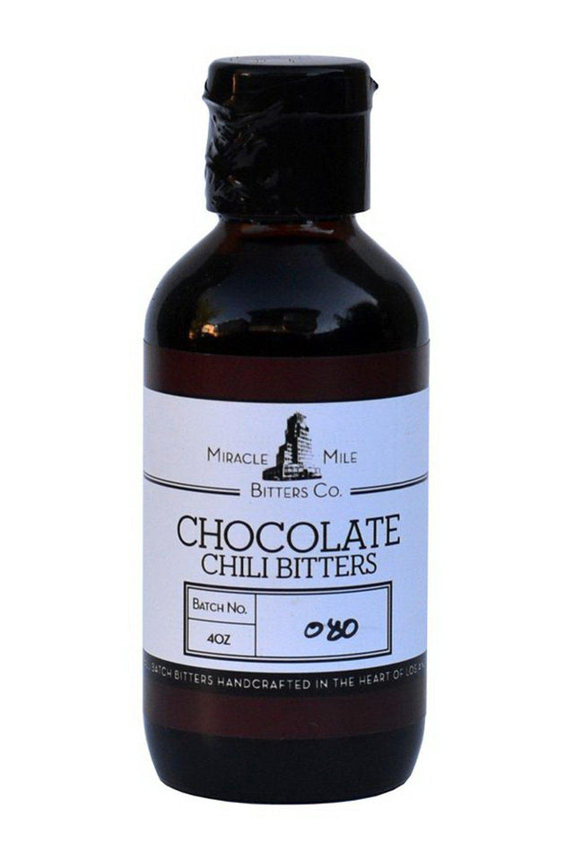 Bottle of Miracle Mile Bitters Co. Chocolate/Chili Bitters-Spirits-Flatiron SF