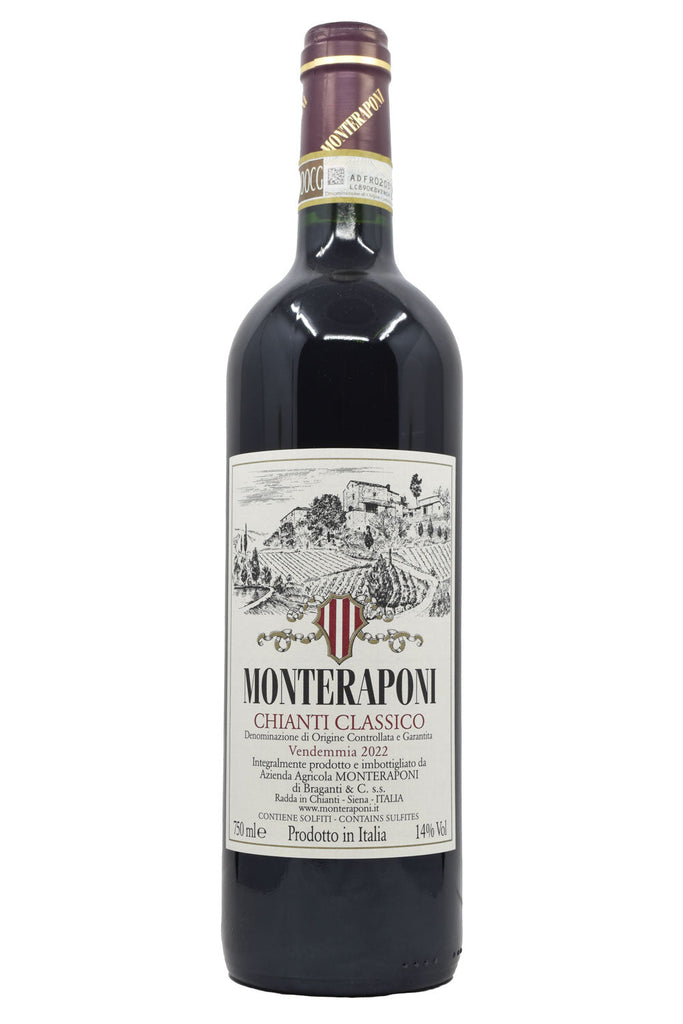 Bottle of Monteraponi Chianti Classico 2022-Red Wine-Flatiron SF