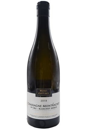 Bottle of Morey Coffinet Chassagne Montrachet 1er Cru Blanchot Dessus 2018 [NET]-White Wine-Flatiron SF