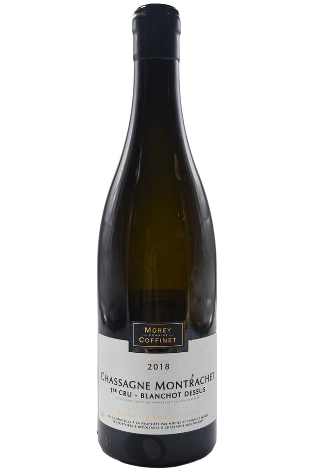Bottle of Morey Coffinet Chassagne Montrachet 1er Cru Blanchot Dessus 2018 [NET]-White Wine-Flatiron SF