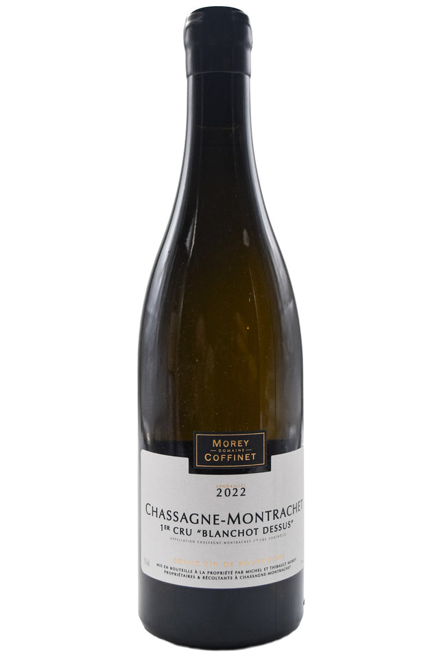 Bottle of Morey Coffinet Chassagne Montrachet 1er Cru Blanchots Dessus 2022 [NET]-White Wine-Flatiron SF
