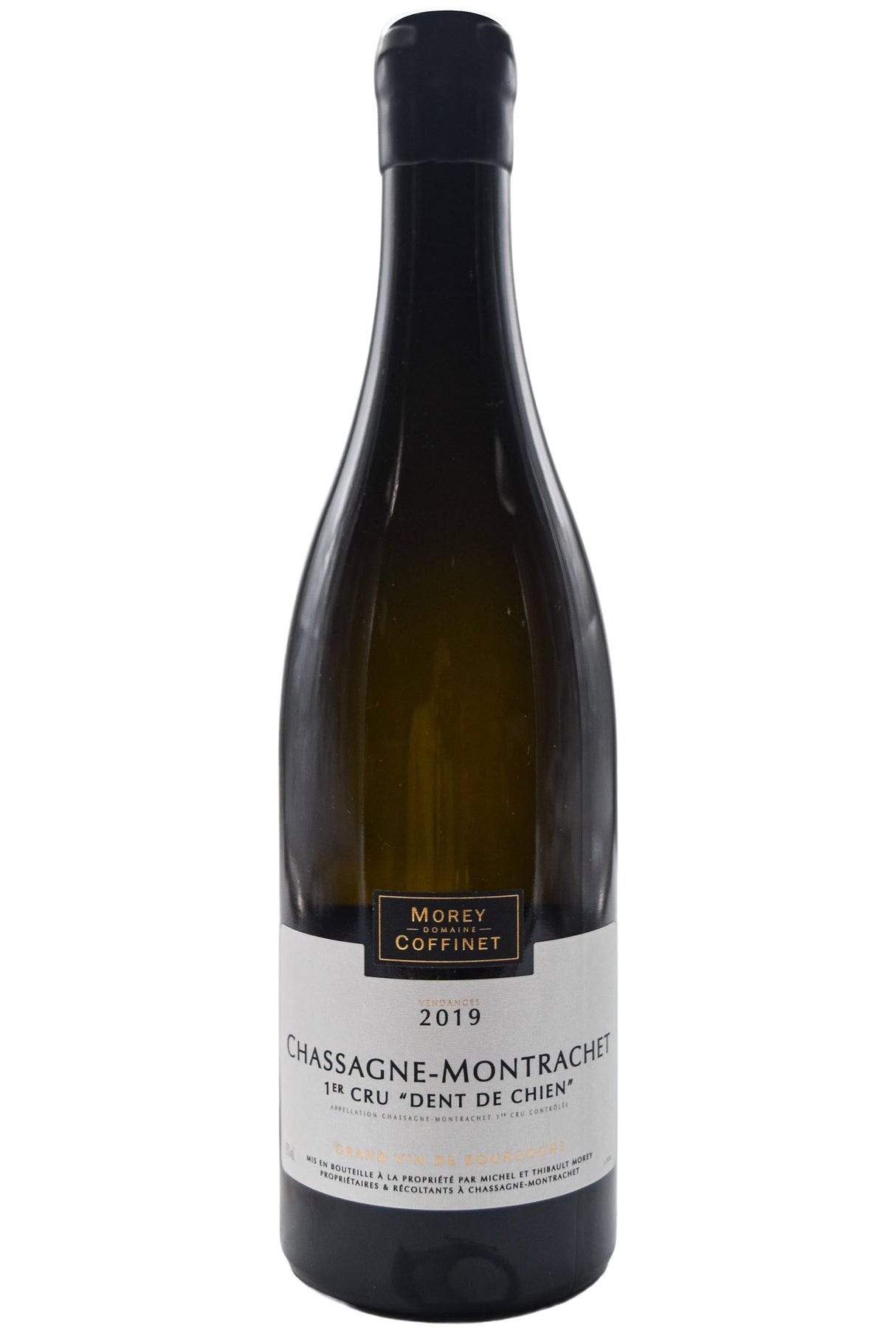 Bottle of Morey Coffinet Chassagne Montrachet 1er Cru Dent de Chien 2019 [NET]-White Wine-Flatiron SF
