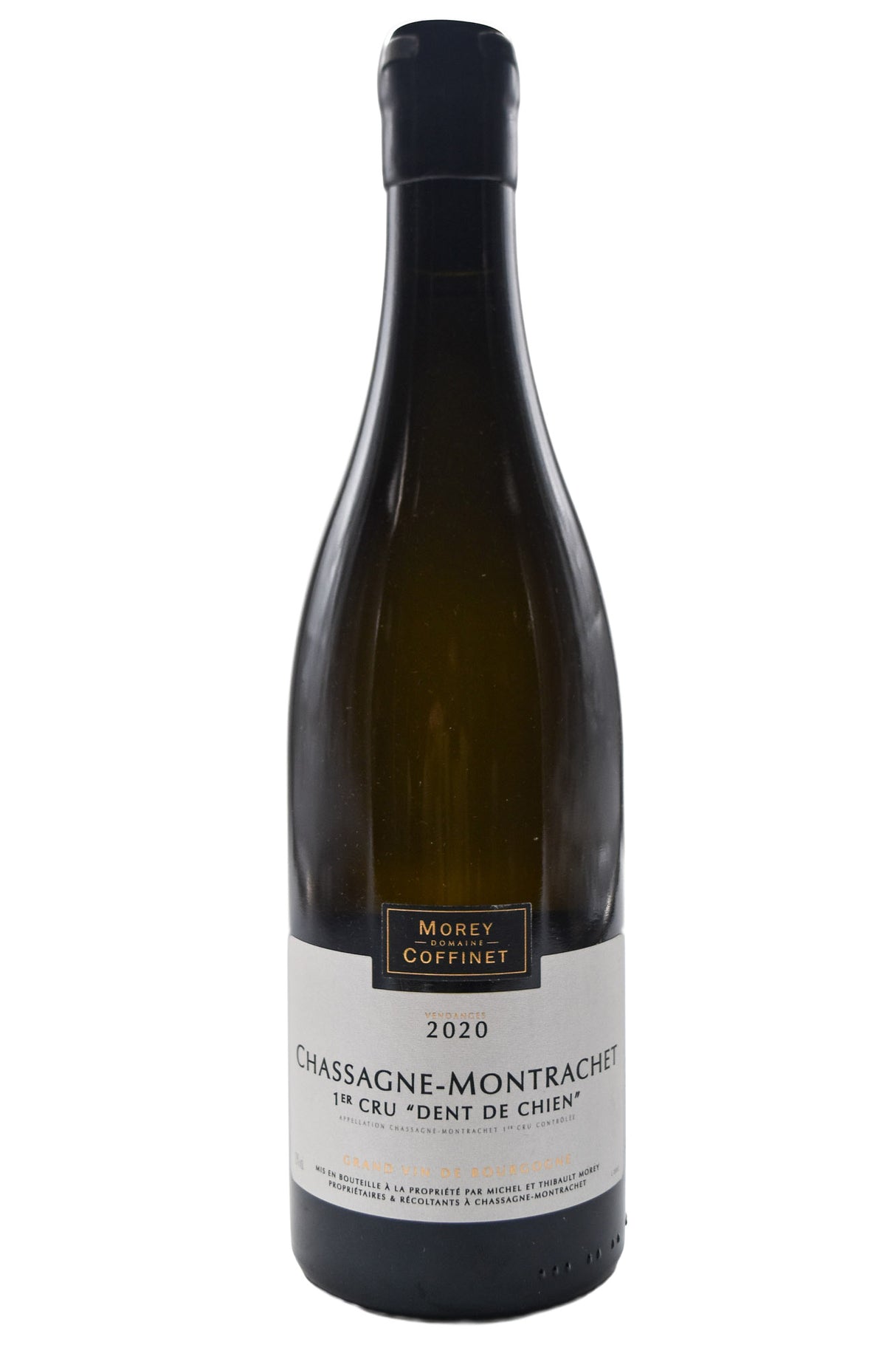 Bottle of Morey Coffinet Chassagne Montrachet 1er Cru Dent de Chien 2020 [NET]-White Wine-Flatiron SF