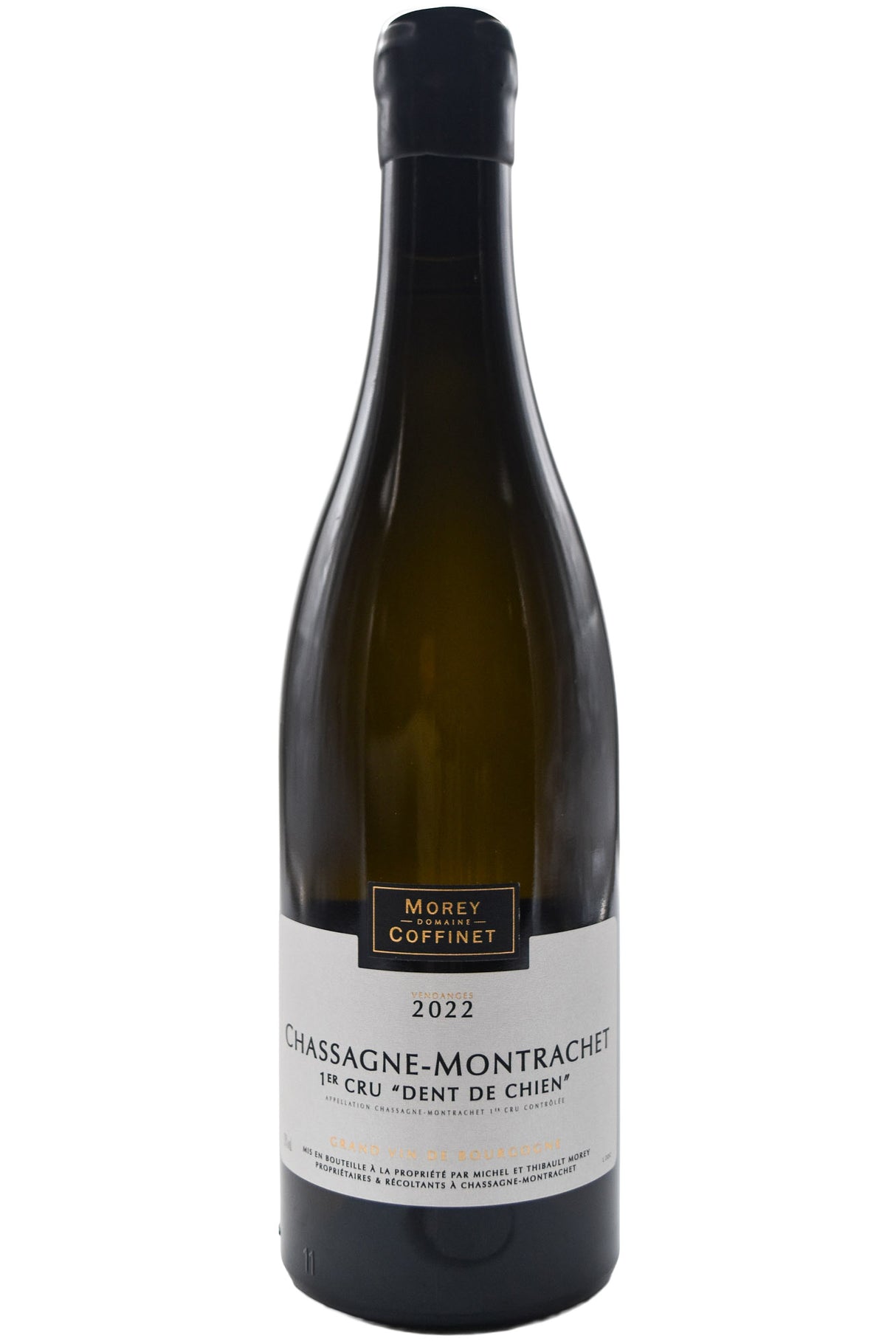 Bottle of Morey Coffinet Chassagne Montrachet 1er Cru Dent de Chien 2022 [NET]-White Wine-Flatiron SF