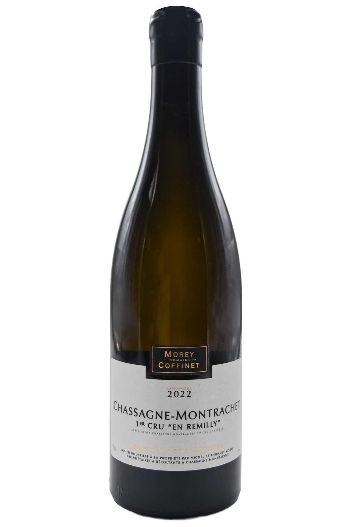 Bottle of Morey Coffinet Chassagne Montrachet 1er Cru En Remilly 2022 [NET]-White Wine-Flatiron SF