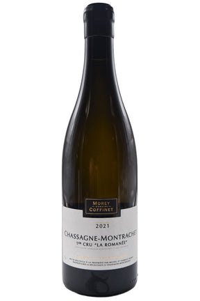 Bottle of Morey Coffinet Chassagne Montrachet 1er Cru La Romanee 2021 [NET]-White Wine-Flatiron SF