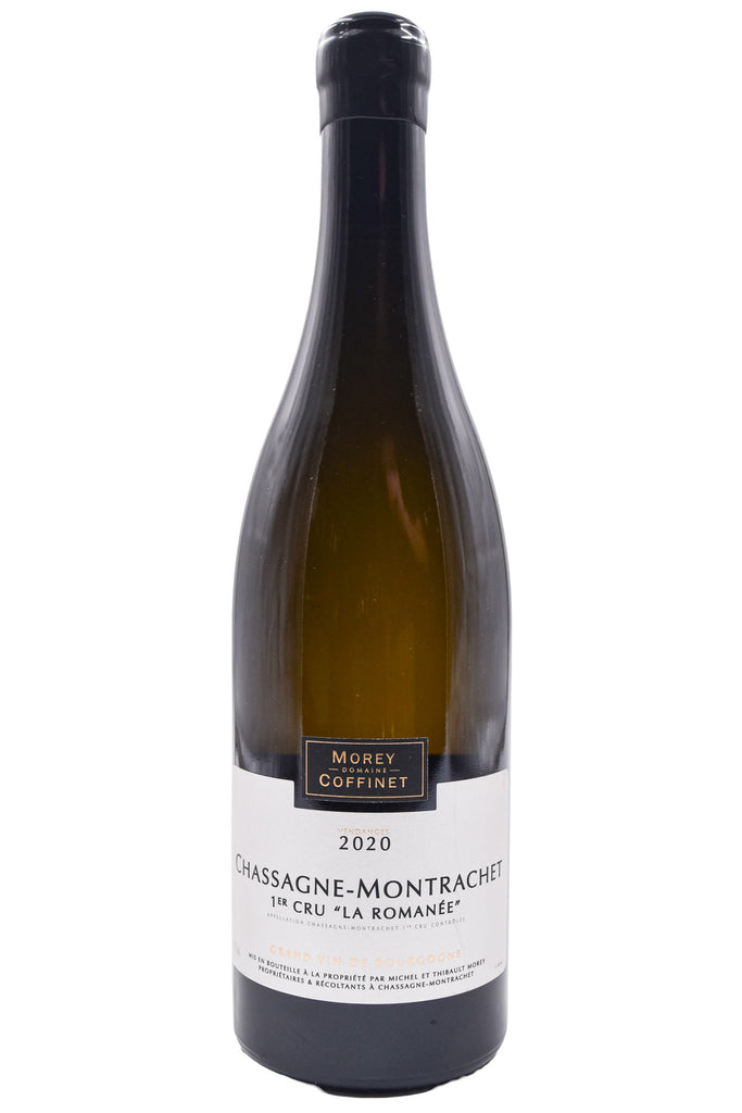 Bottle of Morey Coffinet Chassagne-Montrachet La Romanee 2020 [NET]-White Wine-Flatiron SF