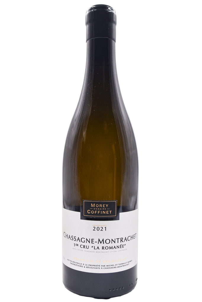 Bottle of Morey Coffinet Chassagne-Montrachet La Romanee 2021 [NET]-White Wine-Flatiron SF
