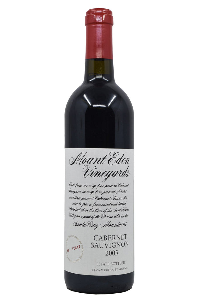 Bottle of Mount Eden Cabernet Sauvignon 2005-Red Wine-Flatiron SF