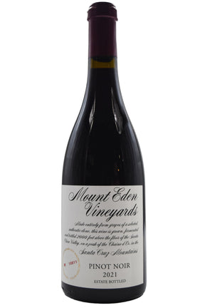 Bottle of Mount Eden Pinot Noir Estate 2021-White Wine-Flatiron SF