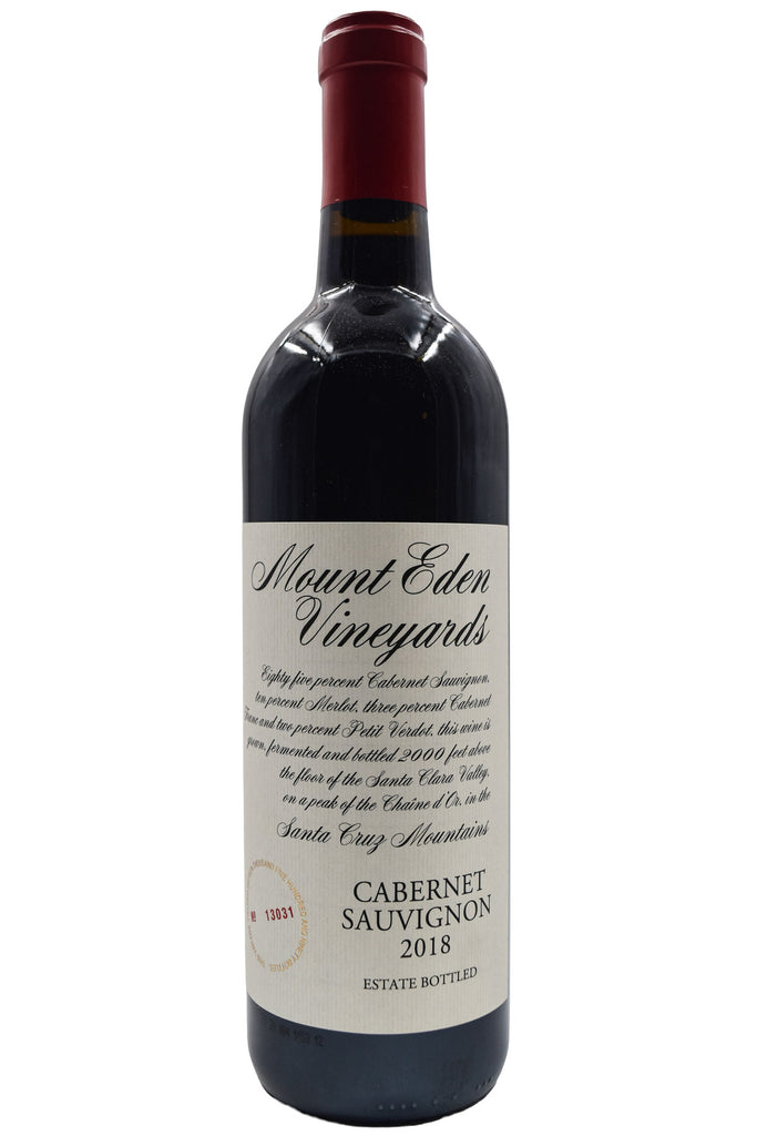 Bottle of Mount Eden Santa Cruz Mountains Estate Cabernet Sauvignon 2018-Red Wine-Flatiron SF