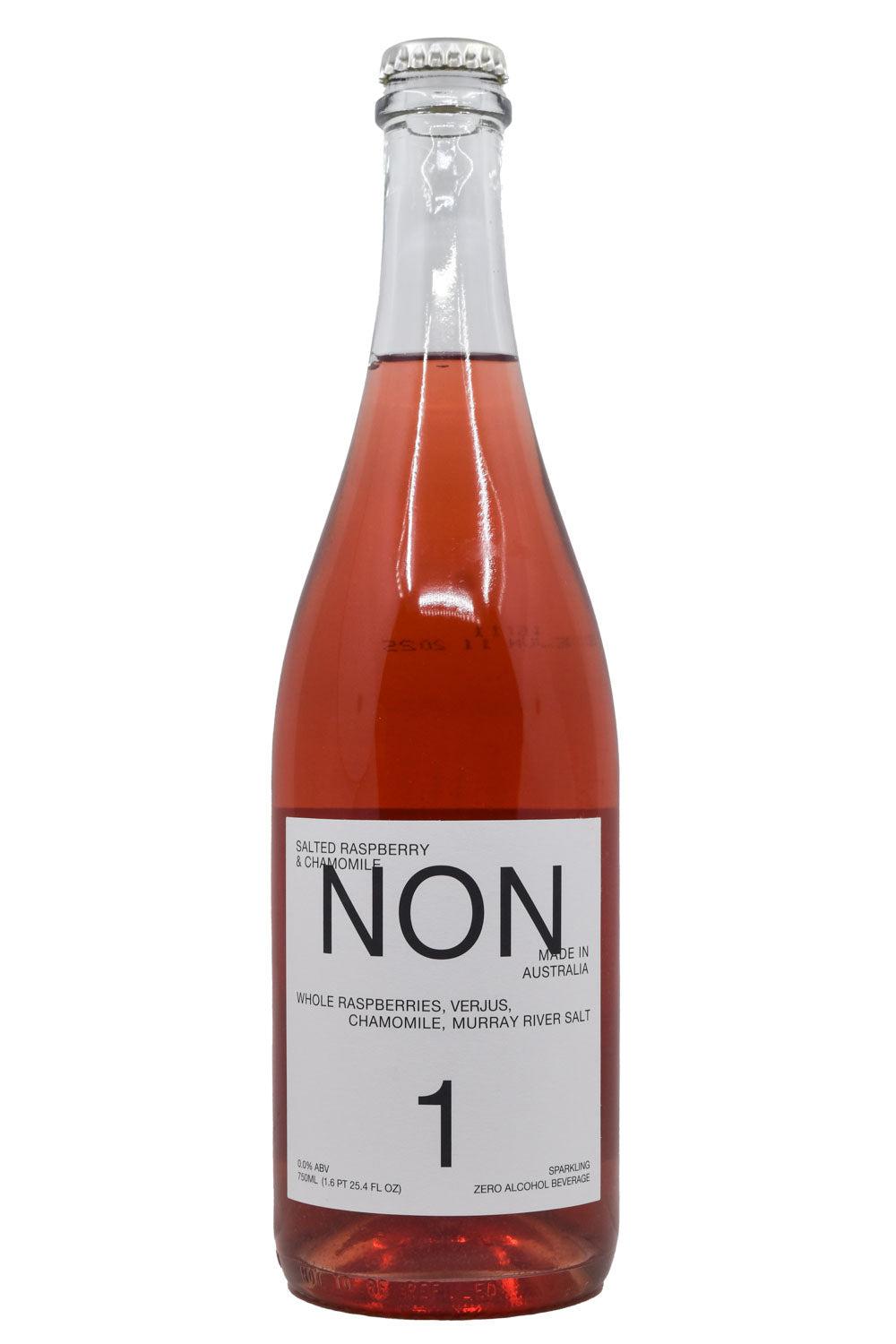 Bottle of NON 1 Salted Raspberry & Chamomile Non Alcoholic Wine Alternative-Grocery-Flatiron SF