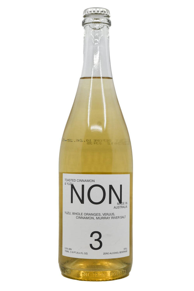 Bottle of NON 3 Toasted Cinnamon & Yuzu Non Alcoholic Wine Alternative-Grocery-Flatiron SF