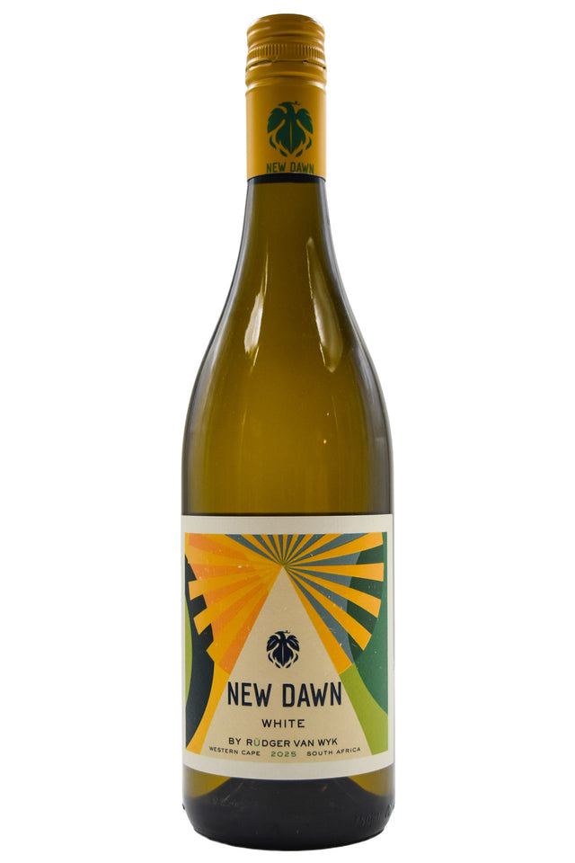Bottle of New Dawn Western Cape White Blend Lifestyle 2025-White Wine-Flatiron SF