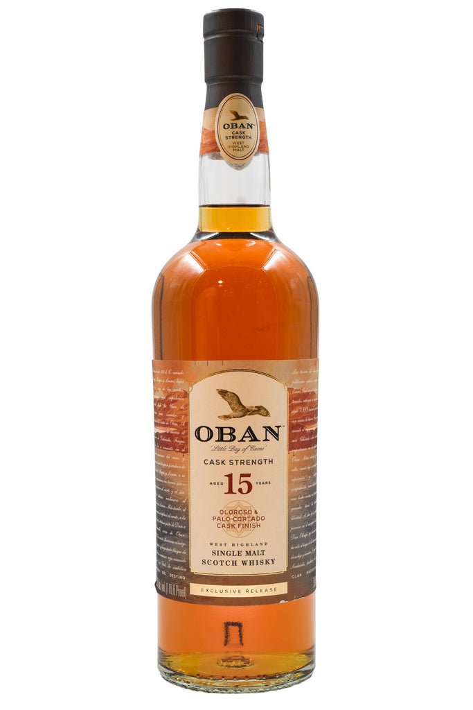 Bottle of Oban 15 Year Old Cask Strength Oloroso & Palo Cortado Cask Finish Scotch-Spirits-Flatiron SF