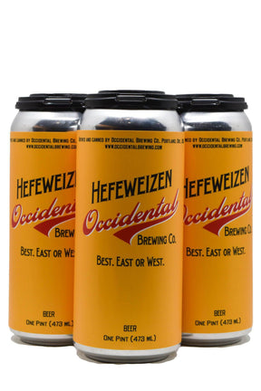 Bottle of Occidental Brewing Co. Hefeweizen 4pk (16oz)-Beer-Flatiron SF
