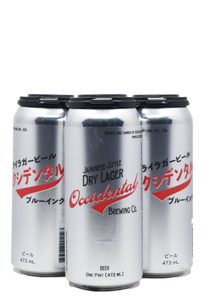 Bottle of Occidental Brewing Co. Japanese-Style Dry Lager 4pk (16oz)-Beer-Flatiron SF