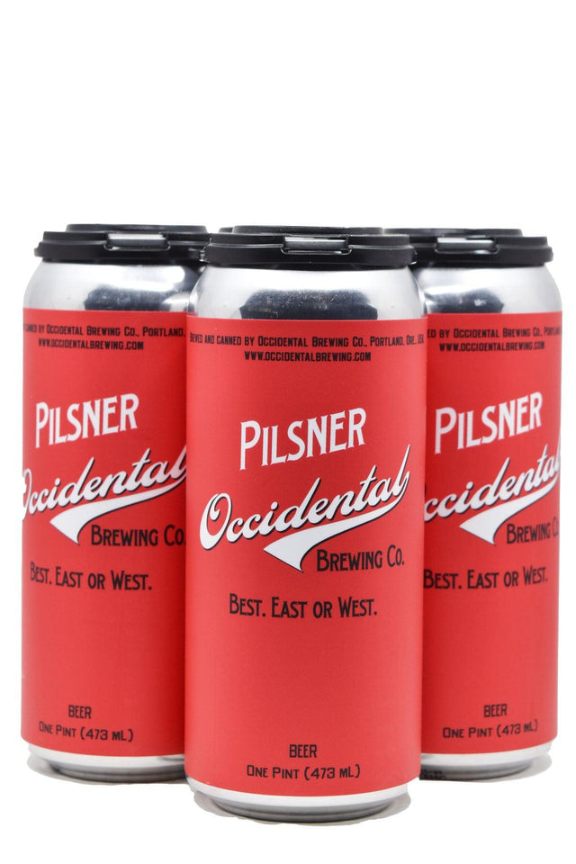 Bottle of Occidental Brewing Co. Pilsner 4pk (16oz)-Beer-Flatiron SF