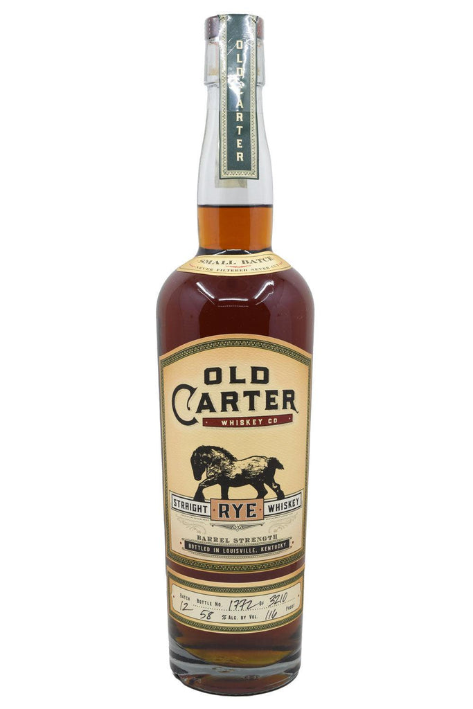 Bottle of Old Carter Straight Rye Whiskey Batch #12-Spirits-Flatiron SF