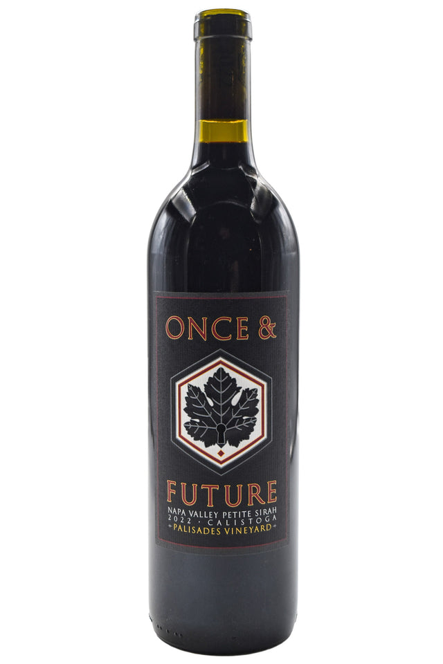 Bottle of Once & Future Napa Valley Petite Sirah Palisades Vineyard 2022-Red Wine-Flatiron SF