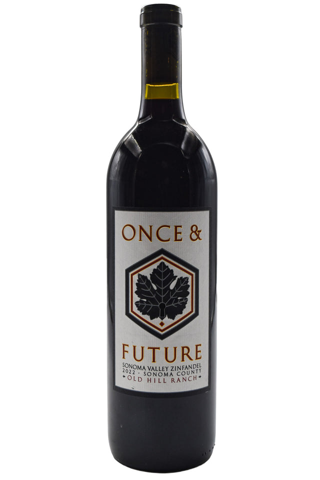 Bottle of Once & Future Sonoma Valley Zinfandel Old Hill Ranch Vineyard 2022-Red Wine-Flatiron SF