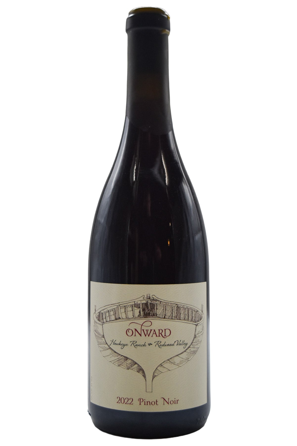 Bottle of Onward Redwood Valley Pinot Noir Hawkeye Ranch 2022-Red Wine-Flatiron SF