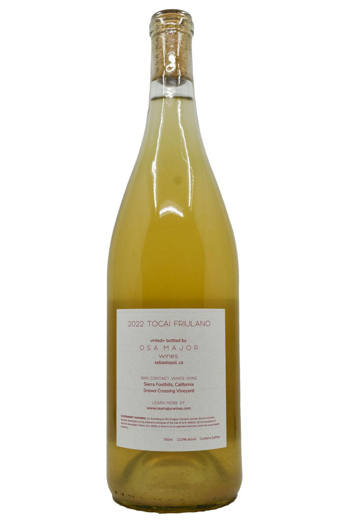 Bottle of Osa Major Skin Contact Tocai Friulano 2022-Orange Wine-Flatiron SF