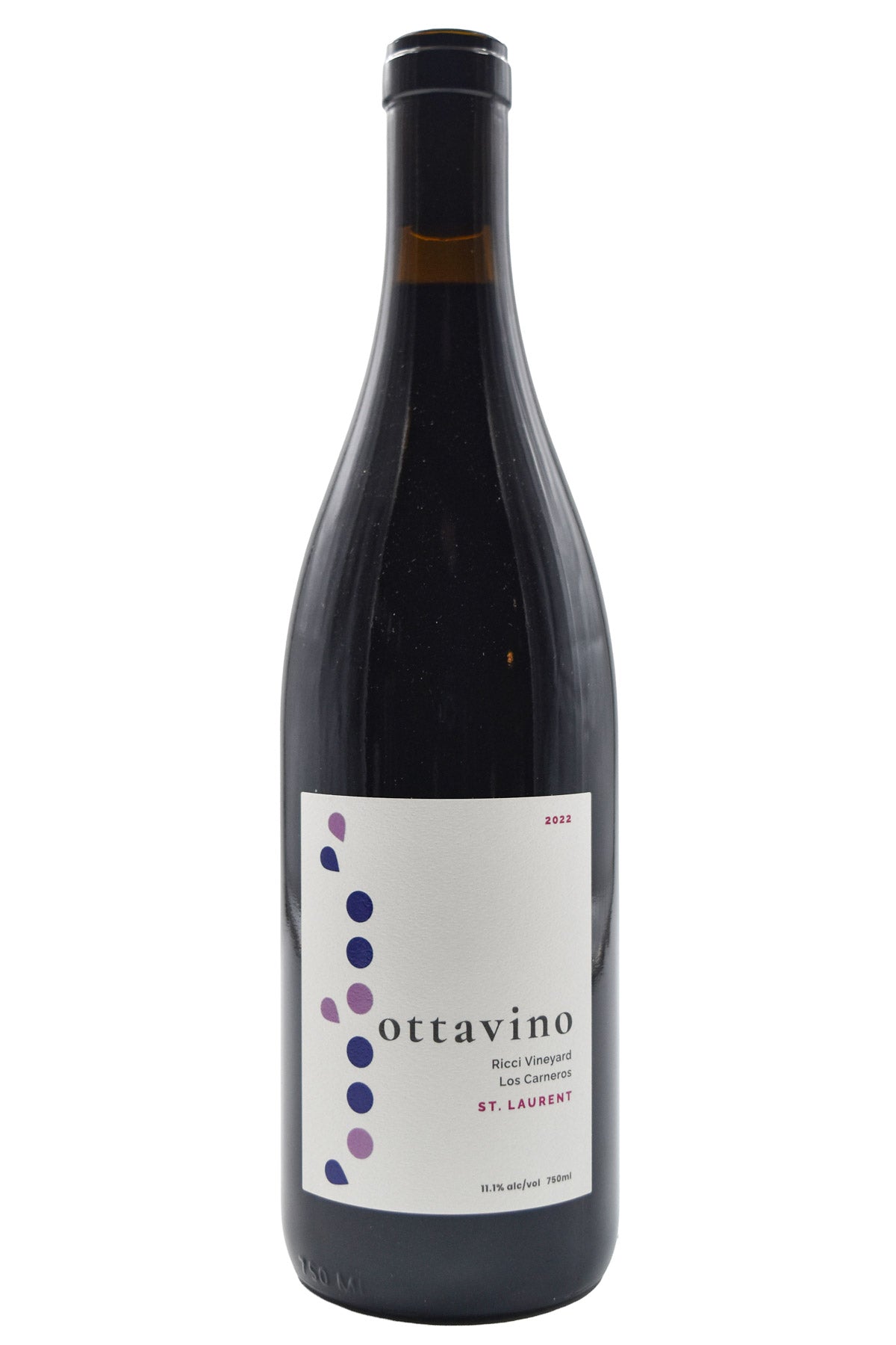 Bottle of Ottavino Los Carneros Saint Laurent Ricci Vineyard 2022-Red Wine-Flatiron SF