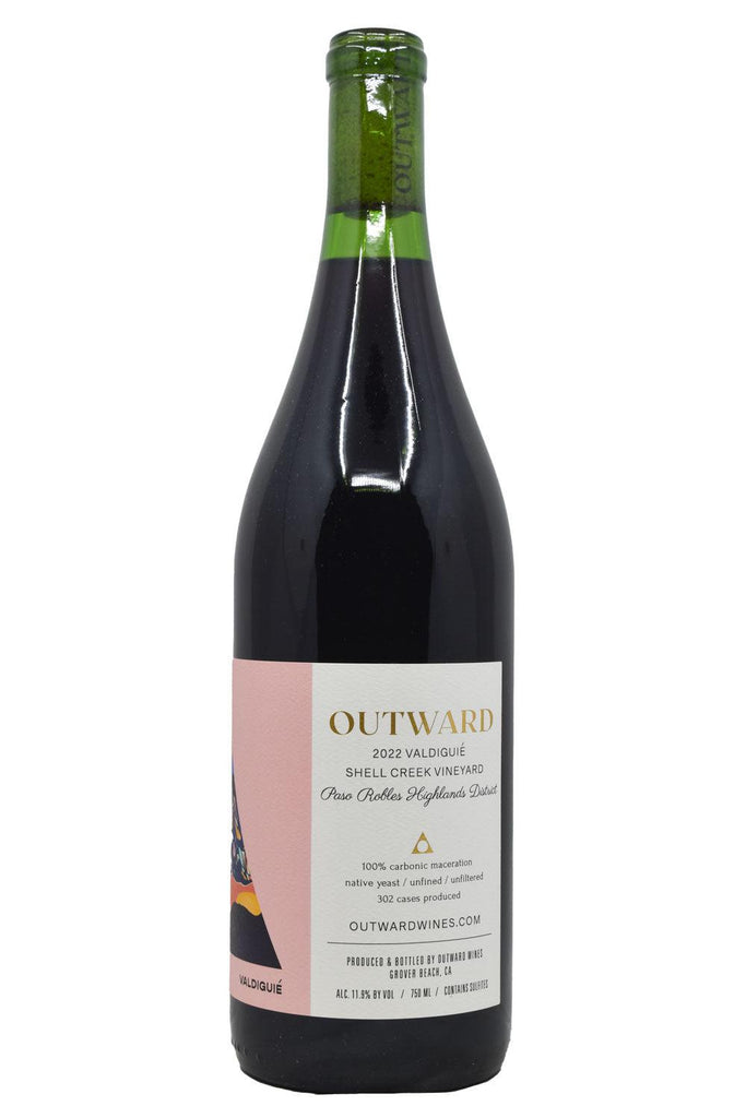 Bottle of Outward Wines Paso Robles Valdiguie Shell Creek Vineyard 2022-Red Wine-Flatiron SF