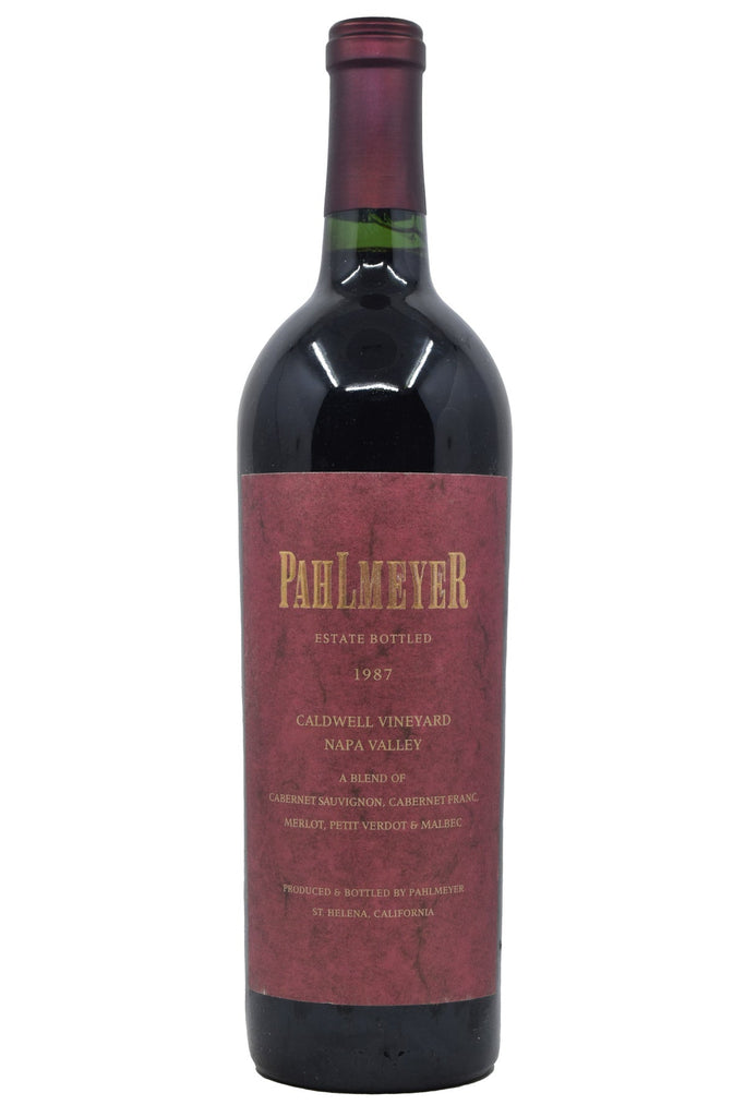 Bottle of Pahlmeyer Napa Valley Red Caldwell Vineyard 1987-Red Wine-Flatiron SF