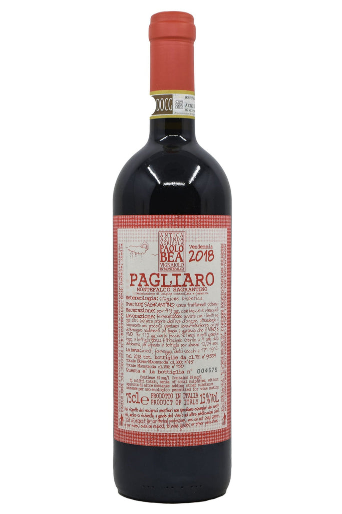 Bottle of Paolo Bea Montefalco Sagrantino Secco Pagliaro 2018-Red Wine-Flatiron SF