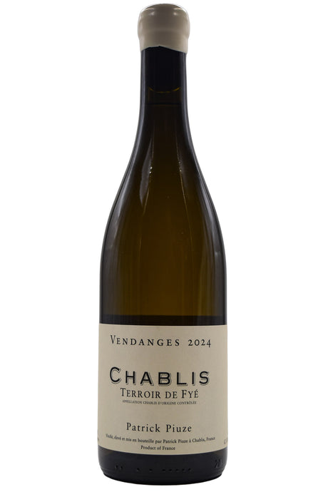 Bottle of Patrick Piuze Chablis Terroir De Fye 2024-White Wine-Flatiron SF