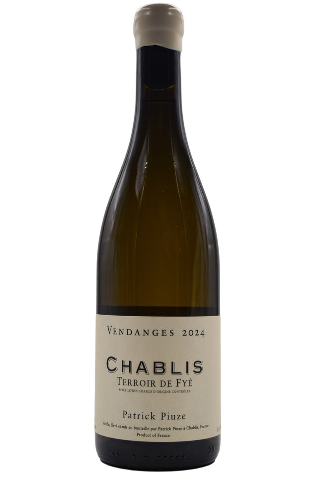 Bottle of Patrick Piuze Chablis Terroir De Fye 2024-White Wine-Flatiron SF
