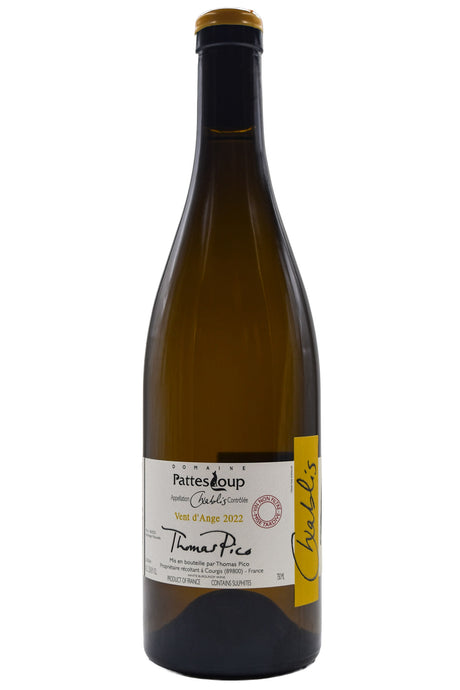 Bottle of Pattes Loup (Thomas Pico) Chablis Vent d'Ange Mise Tardif 2022-White Wine-Flatiron SF
